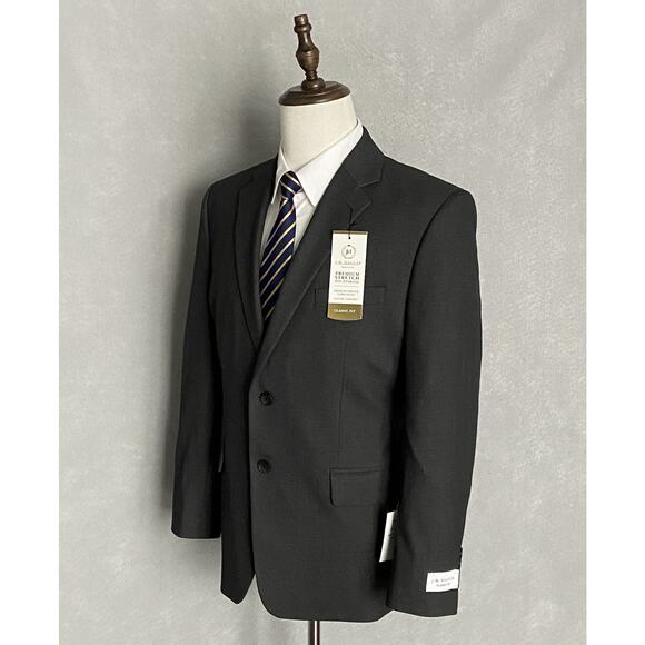 Haggar Men's 46R Classic Fit Premium Stretch Suit Jacket Charcoal NEW - Picture 2 of 11